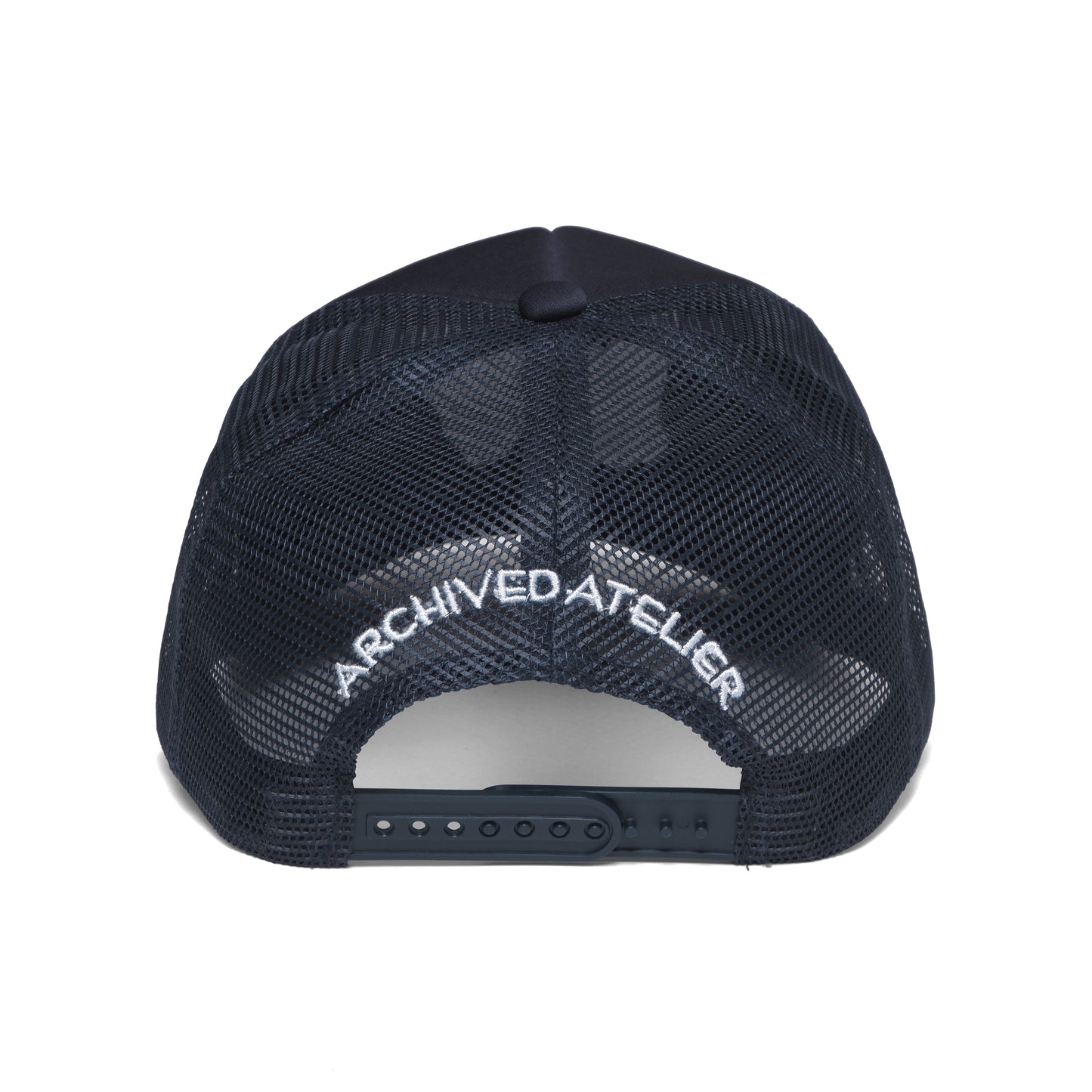 Mustang Trucker Hat Navy/White Stitch