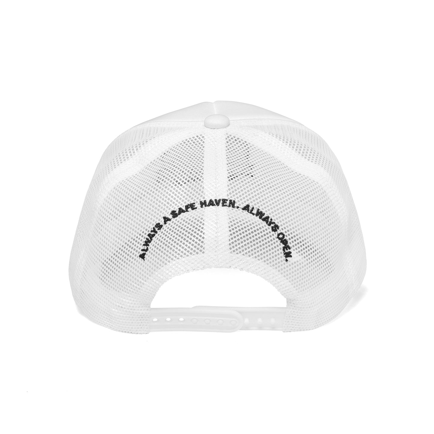 Chateau Marmont Crest Trucker White Foam/Black Stitch