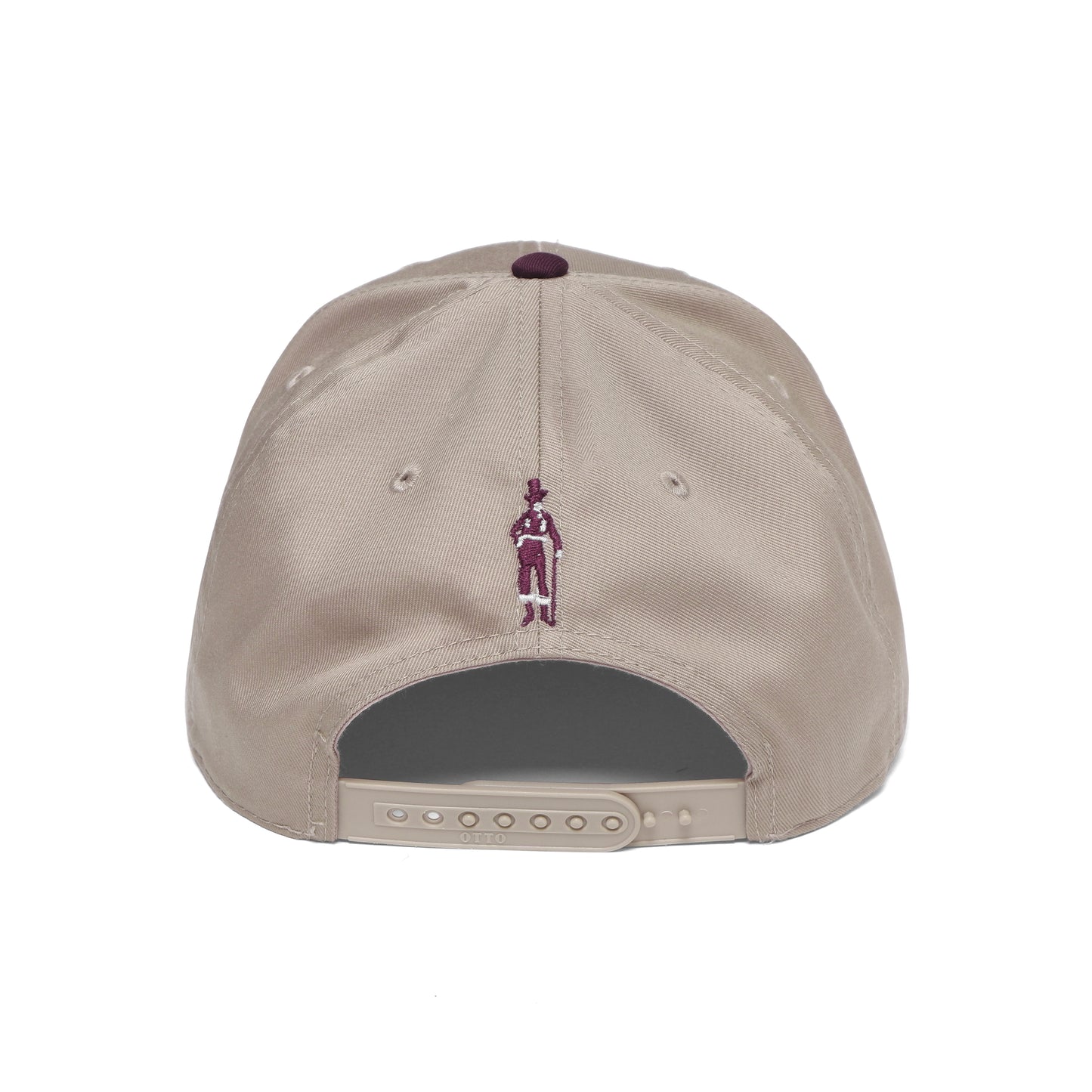 The Bowery Hotel Hat Tan/Maroon Stitch