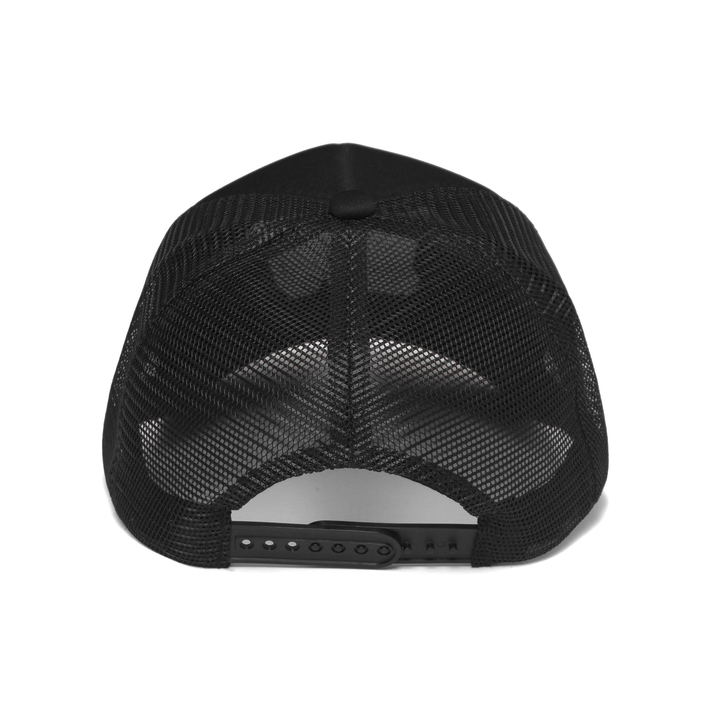 Mustang Trucker Hat Black/Light Silver Stitch