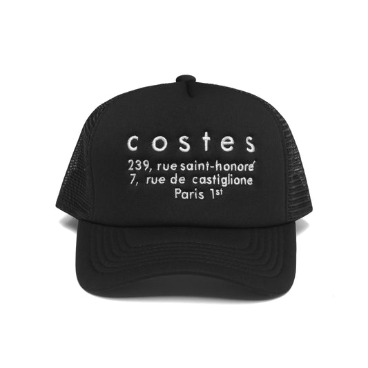 Hotel Costes Trucker Hat Black/White Stitch