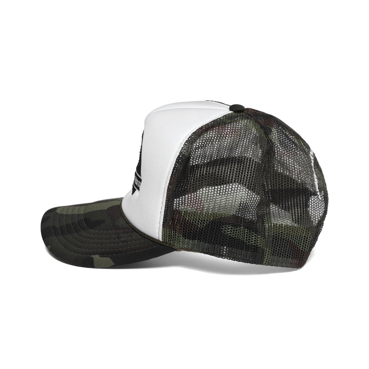 Chateau Marmont Crest Trucker Camo Foam/White/Black Stitch